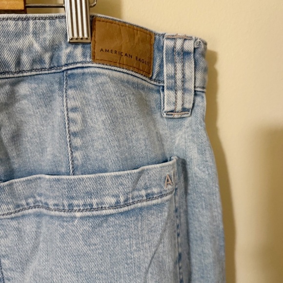 American Eagle Womens Super High Rise Baggy Wide Leg Jean Size 16 Denim - Picture 10 of 15